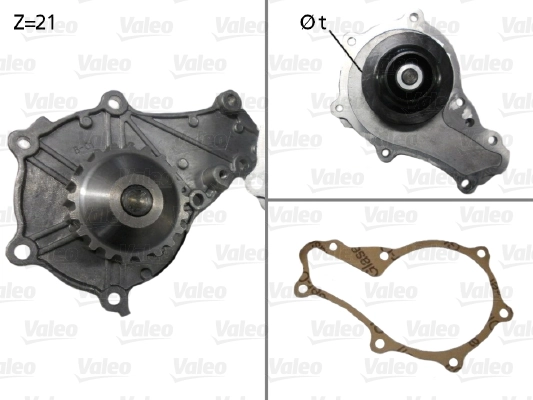 Veepump, mootori jahutus VALEO 506714