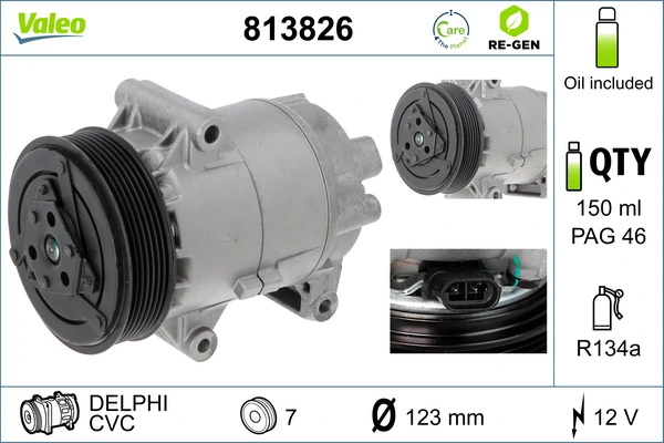 Kompressor, kliimaseade VALEO 813826