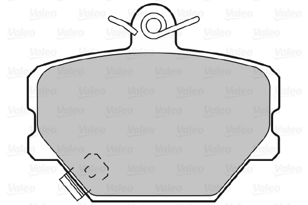 Piduriklotsi komplekt, ketaspidur VALEO 598329