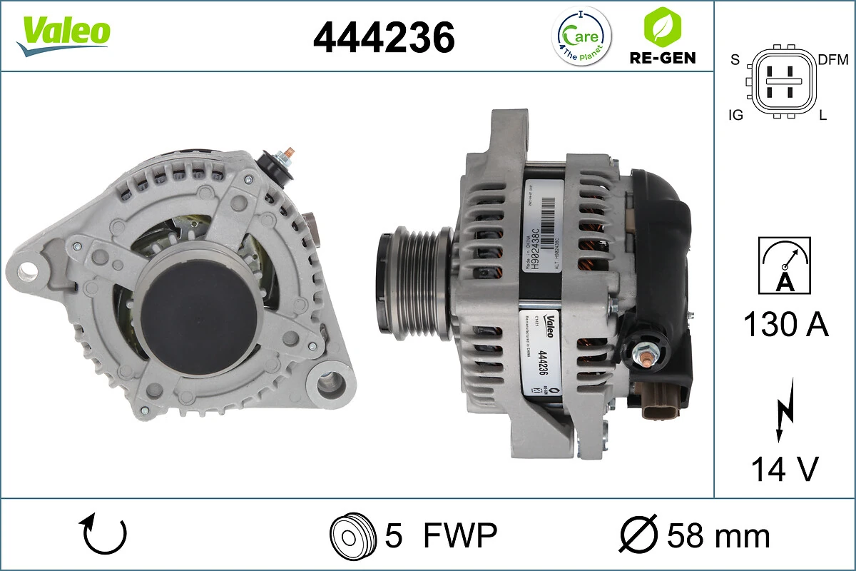 Generaator VALEO 444236
