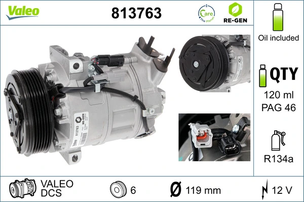 Kompressor, kliimaseade VALEO 813763