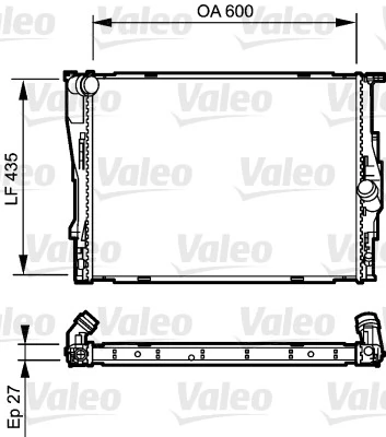 Radiaator, mootorijahutus VALEO 735194