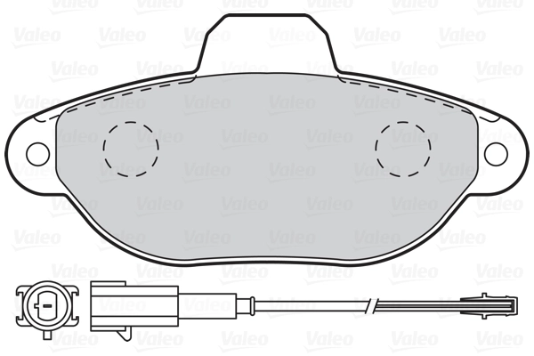 Piduriklotsi komplekt, ketaspidur VALEO 302093