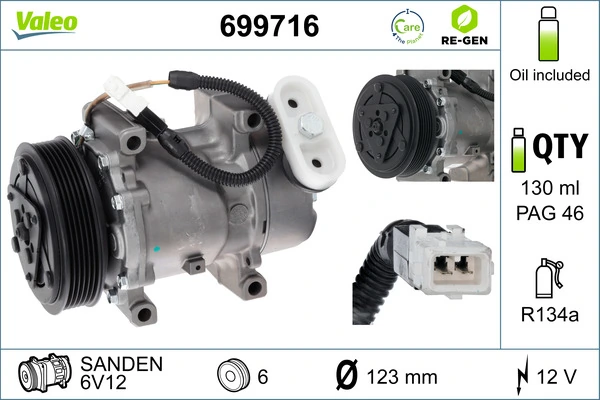 Kompressor, kliimaseade VALEO 699716