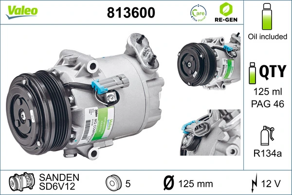 Kompressor, kliimaseade VALEO 813600