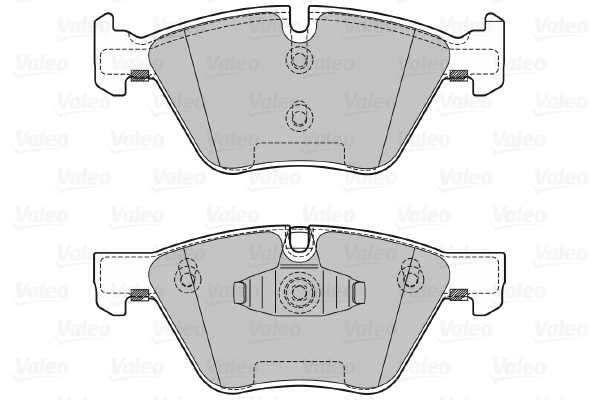 Piduriklotsi komplekt, ketaspidur VALEO 601126