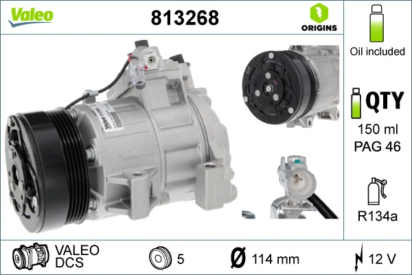 Kompressor, kliimaseade VALEO 813268