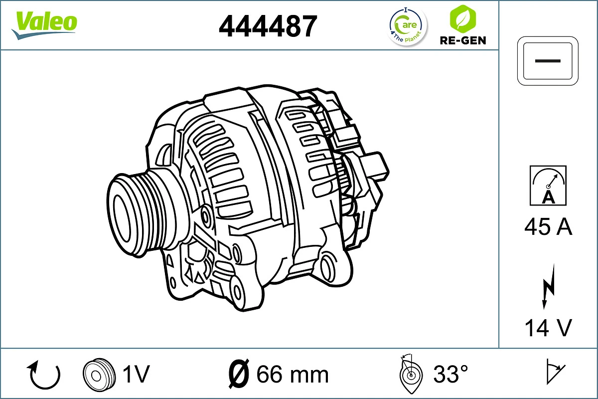Generaator VALEO 444487