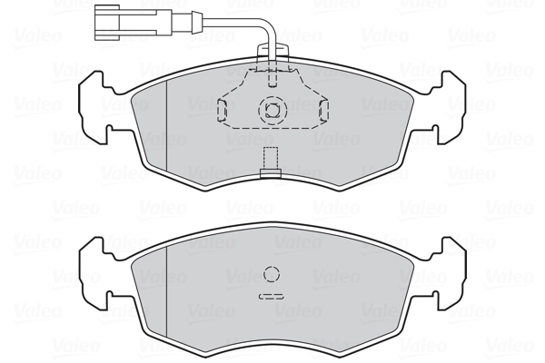 Piduriklotsi komplekt, ketaspidur VALEO 302330