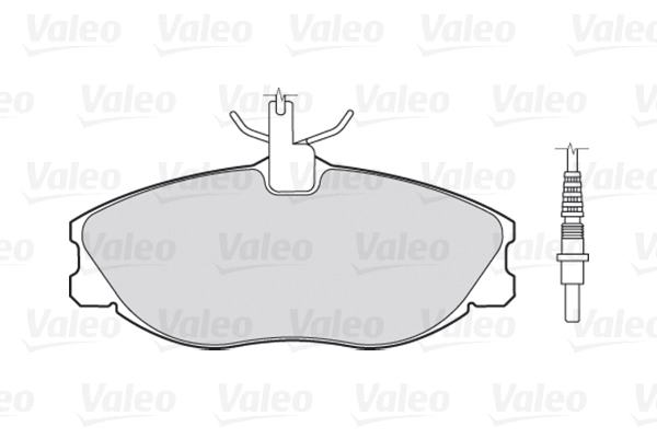 Piduriklotsi komplekt, ketaspidur VALEO 301069
