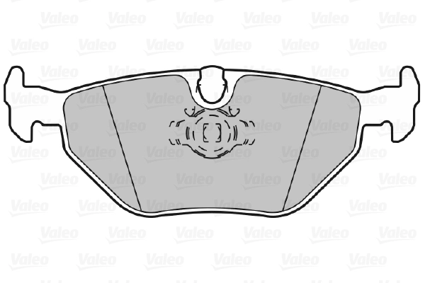 Piduriklotsi komplekt, ketaspidur VALEO 598311