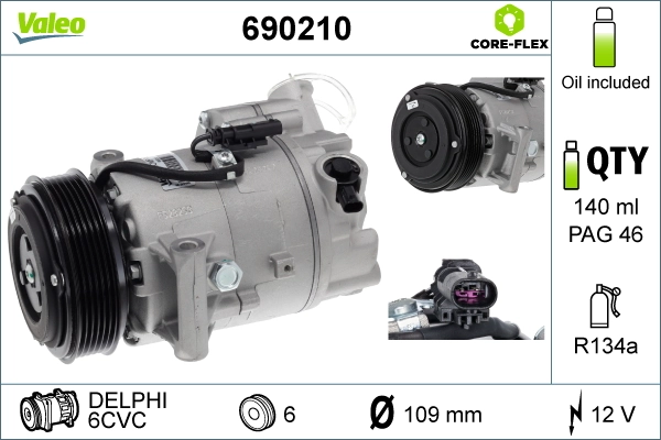 Kompressor, kliimaseade VALEO 690210