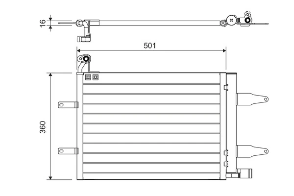 Kondensaator, kliimaseade VALEO 817686