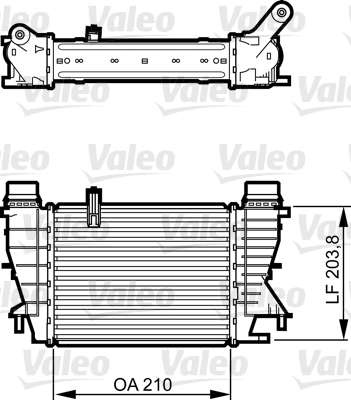 Kompressoriõhu radiaator VALEO 818264