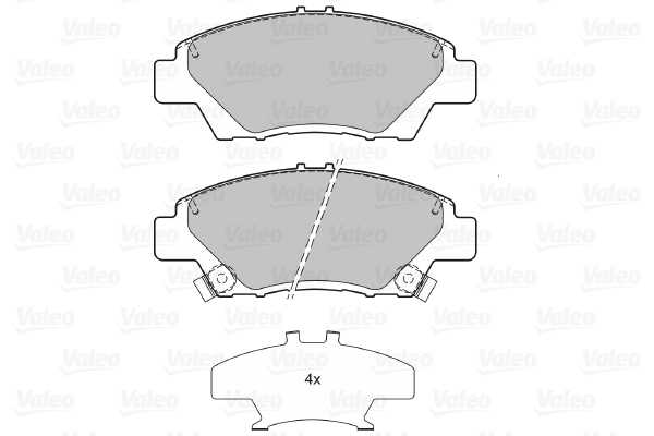 Piduriklotsi komplekt, ketaspidur VALEO 601379