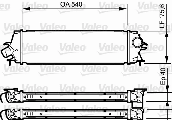 Kompressoriõhu radiaator VALEO 818771