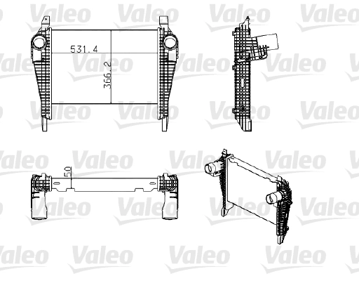 Kompressoriõhu radiaator VALEO 818778