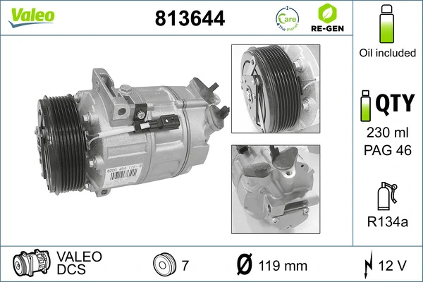 Kompressor, kliimaseade VALEO 813644