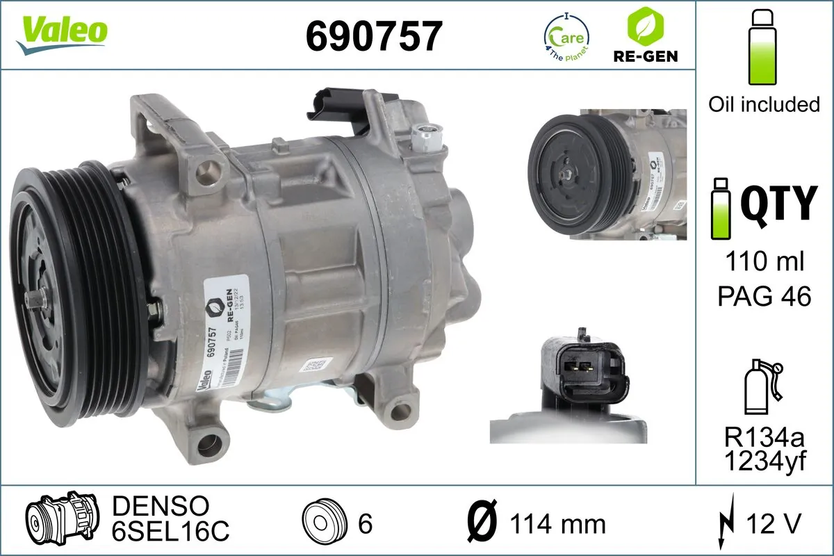 Kompressor, kliimaseade VALEO 690757