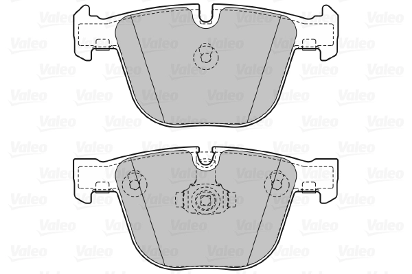 Piduriklotsi komplekt, ketaspidur VALEO 598820