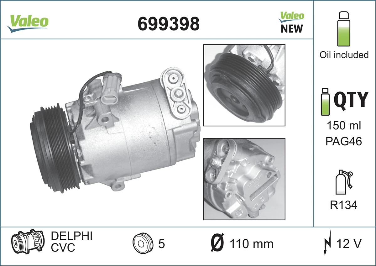 Kompressor, kliimaseade VALEO 699398