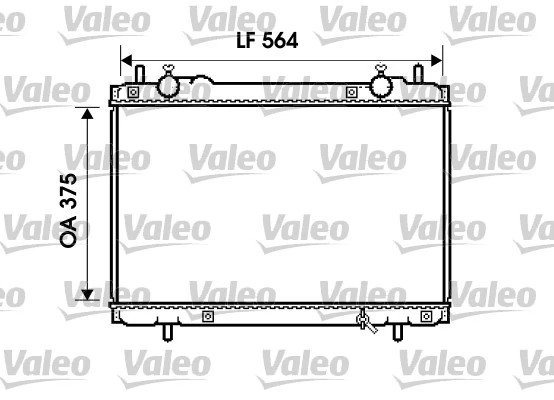 Radiaator, mootorijahutus VALEO 734223