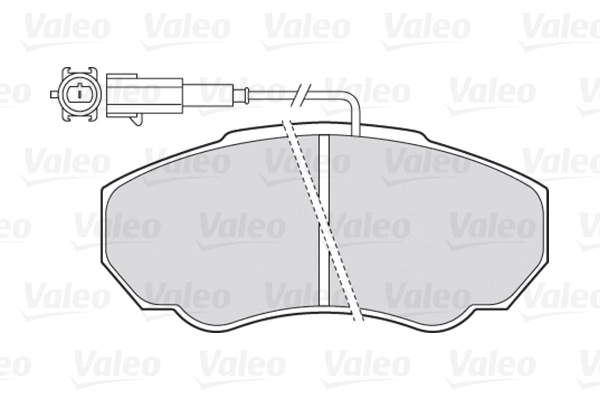 Piduriklotsi komplekt, ketaspidur VALEO 301568