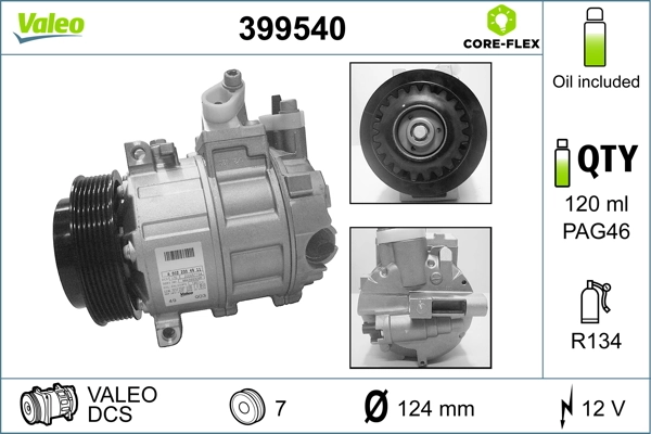 Kompressor, kliimaseade VALEO 399540