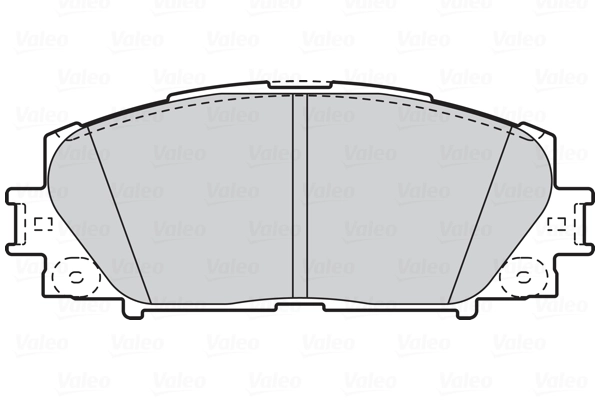 Piduriklotsi komplekt, ketaspidur VALEO 302076