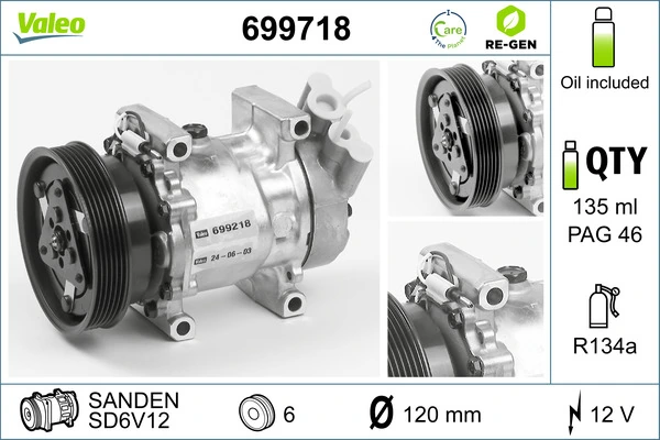 Kompressor, kliimaseade VALEO 699718