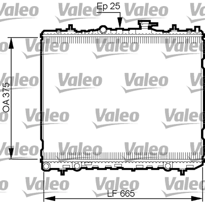 Radiaator, mootorijahutus VALEO 735509