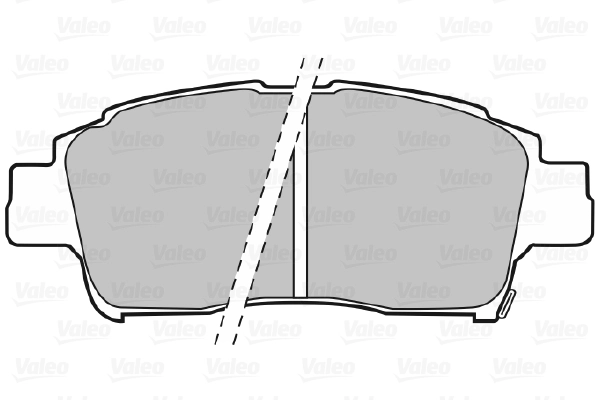 Piduriklotsi komplekt, ketaspidur VALEO 598606