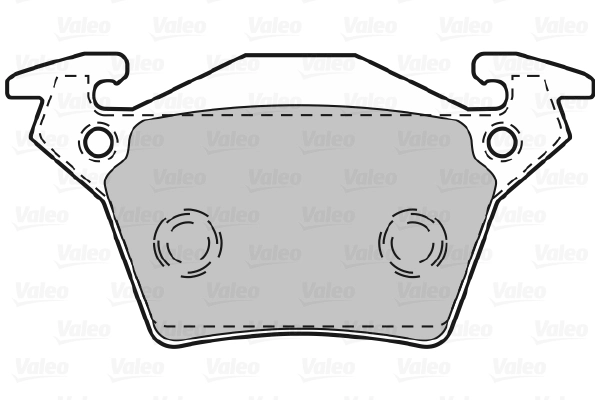 Piduriklotsi komplekt, ketaspidur VALEO 598301