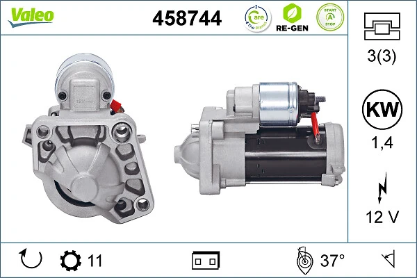 Starter VALEO 458744