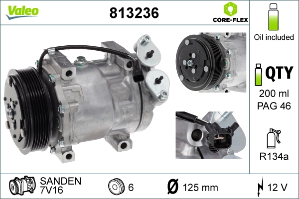 Kompressor, kliimaseade VALEO 813236