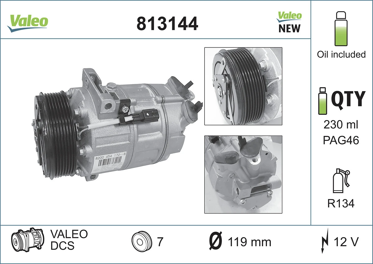 Kompressor, kliimaseade VALEO 813144