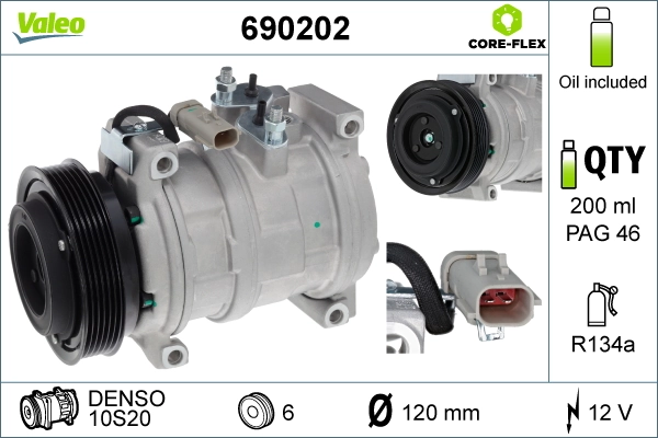 Kompressor, kliimaseade VALEO 690202