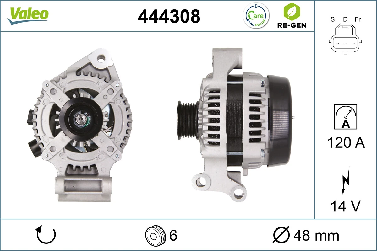 Generaator VALEO 444308