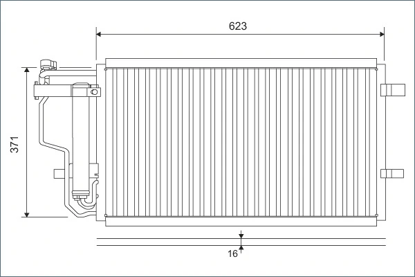 Kondensaator, kliimaseade VALEO 810907