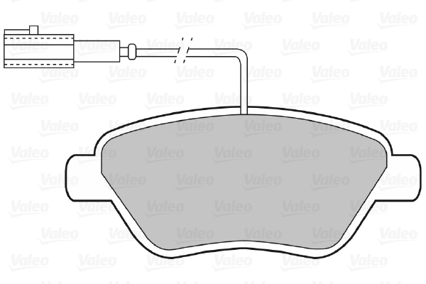 Piduriklotsi komplekt, ketaspidur VALEO 598426