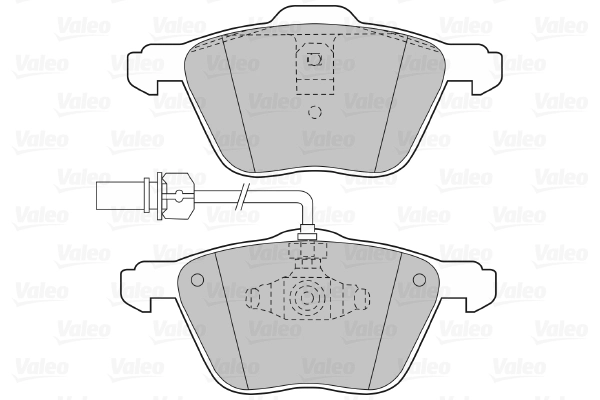 Piduriklotsi komplekt, ketaspidur VALEO 598565