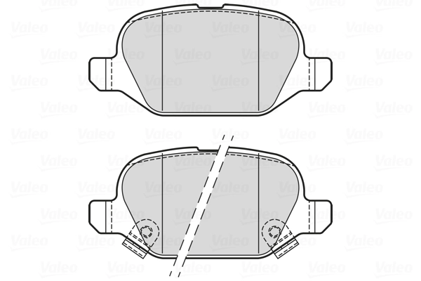 Piduriklotsi komplekt, ketaspidur VALEO 302338