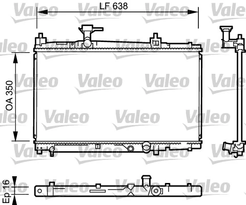 Radiaator, mootorijahutus VALEO 734842