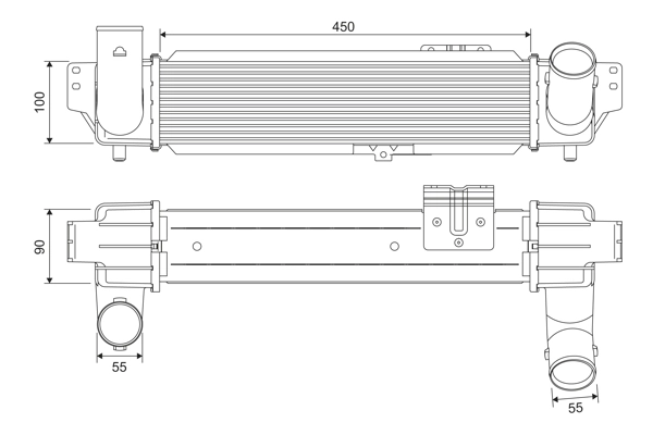 Kompressoriõhu radiaator VALEO 818382