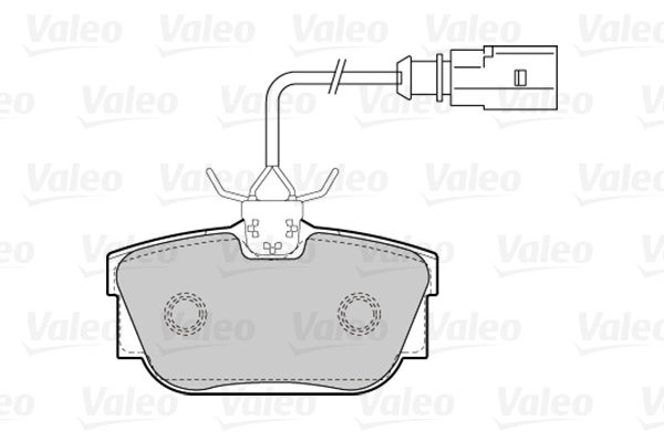 Piduriklotsi komplekt, ketaspidur VALEO 301650