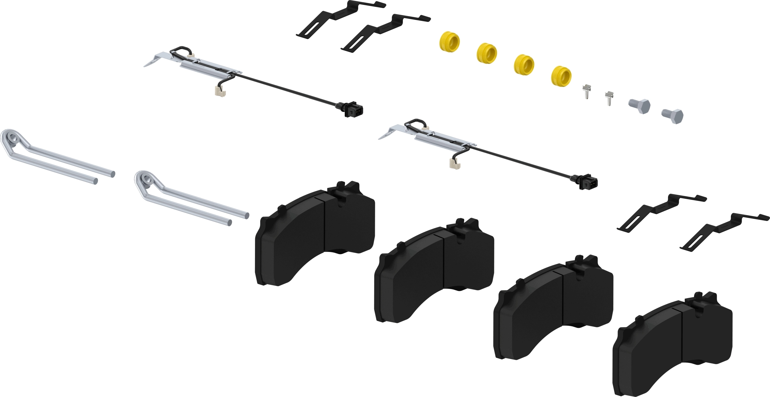 Piduriklotsi komplekt, ketaspidur WABCO 12999747VT