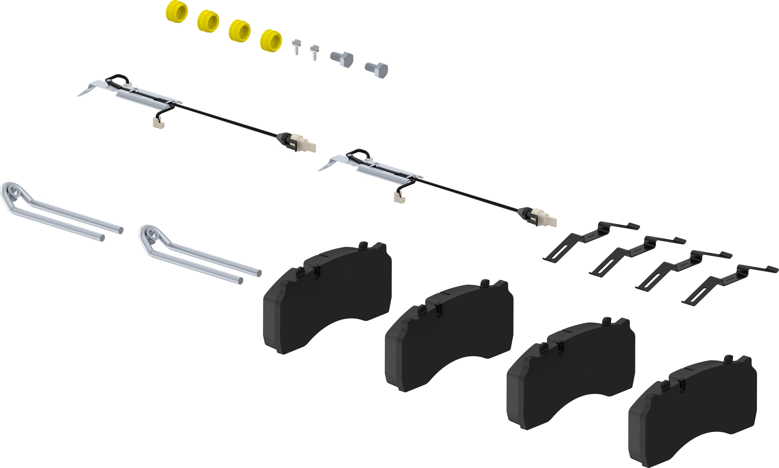 Piduriklotsi komplekt, ketaspidur WABCO 12999748VT