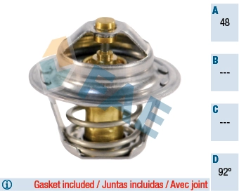 Termostaat, Jahutusvedelik FAE 5202992