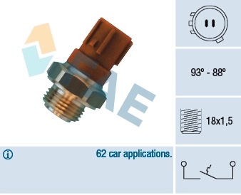 Temperatuurilülitus, radiaatorivent. FAE 36440