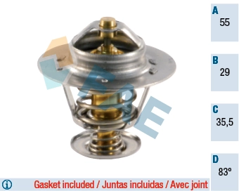 Termostaat, Jahutusvedelik FAE 5306783